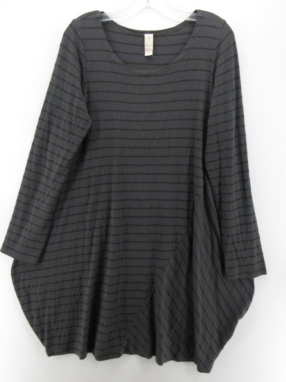Chalet Et Ceci Top Medium Tunic Blouse Bamboo Striped Lagenlook USA